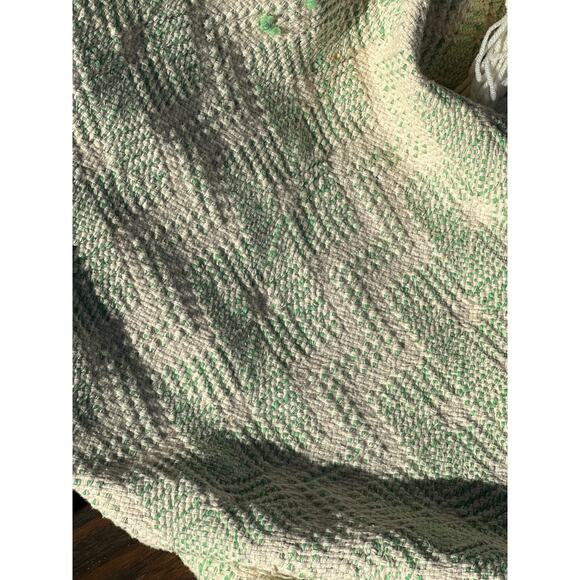 Vintage Handmade Swedish Weaving Afghan Throw Blanket Huck Embroidery 42x62" - Picture 6 of 11